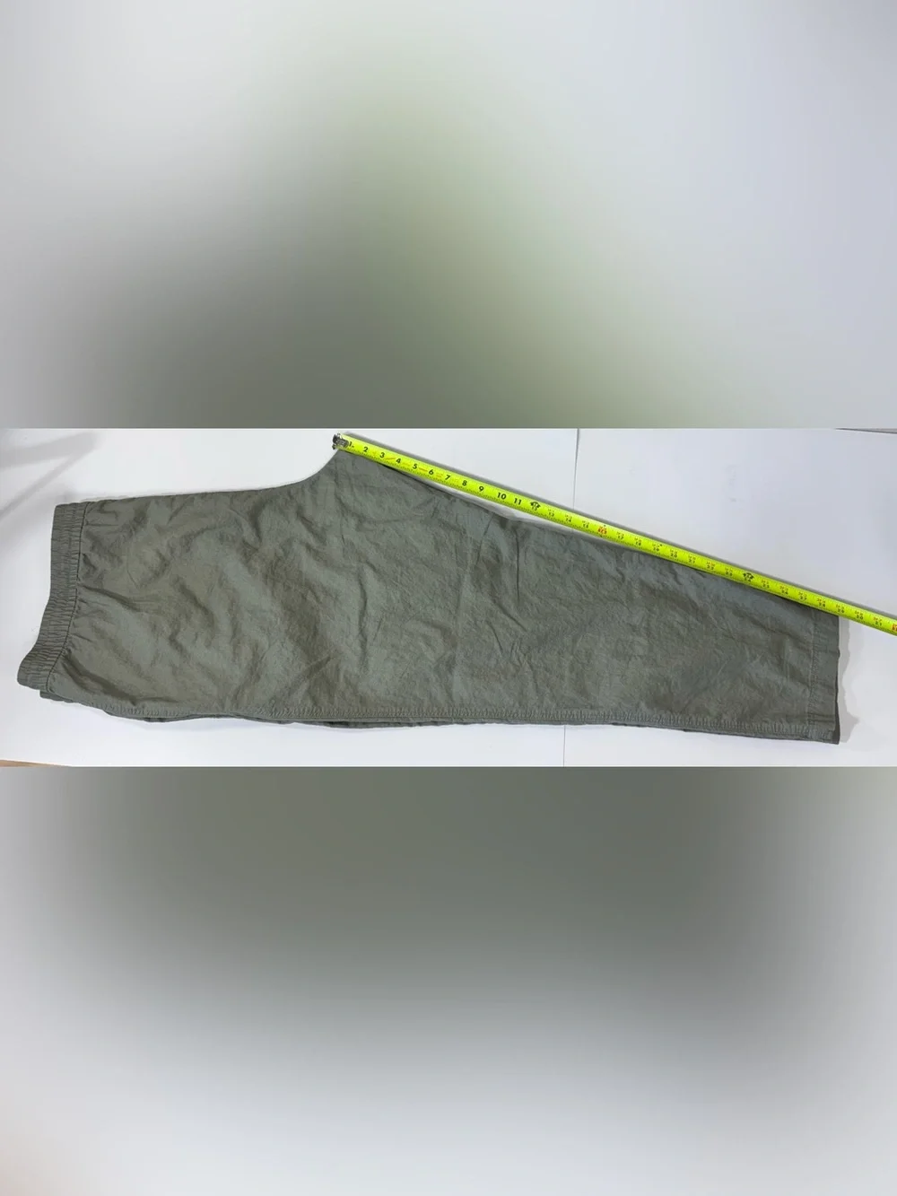 H&M Linen Blend Drawstring Pull On Jogger Pants Sage Green | Women’s XXL